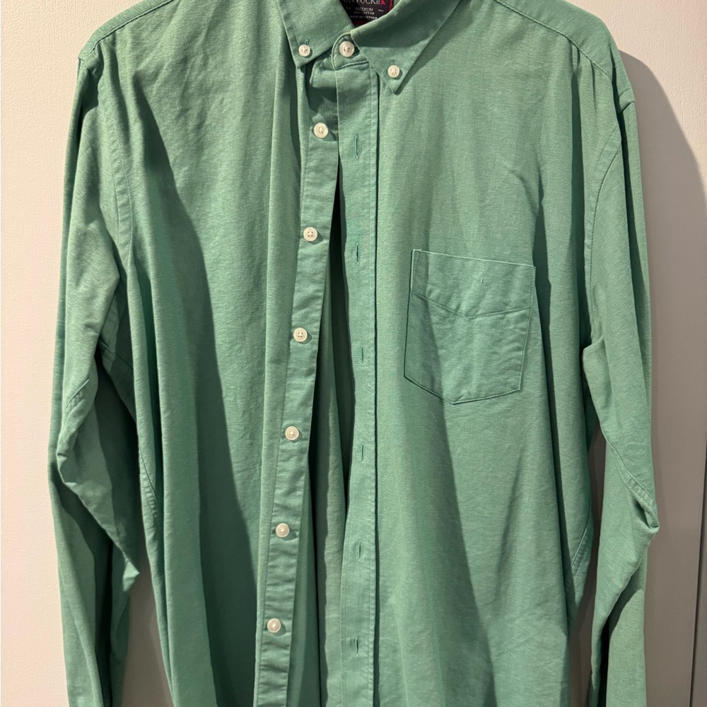 UNTUCKit Green Button-Down